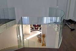 Стеклянные перила для атриумов в Новосибирске. Готовые проекты ПерилаГлавСнаб - фото 22