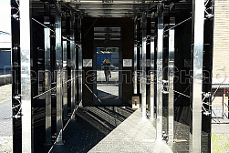 Стеклянные козырьки на спайдерах в Новосибирске. Готовые проекты ПерилаГлавСнаб - фото 2