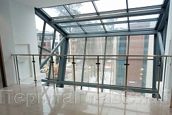 Стеклянные ограждения для торговых  и бизнес центров в Новосибирске. Готовые проекты ПерилаГлавСнаб - фото 10