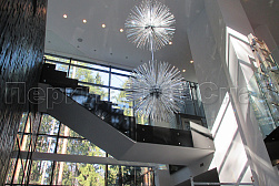 Стеклянные перила для лестниц в Новосибирске. Готовые проекты ПерилаГлавСнаб - фото 19