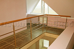 Ограждения из нержавеющей стали с тремя ригелями в Новосибирске. Готовые проекты ПерилаГлавСнаб - фото 13