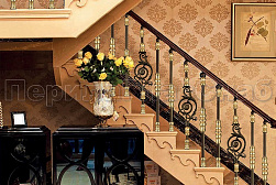 Латунные перила под золото в Новосибирске. Готовые проекты ПерилаГлавСнаб - фото 10