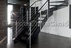 Четырёх и многоригельные перила и ограждения в Новосибирске. Готовые проекты ПерилаГлавСнаб - фото 2