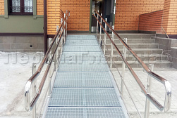 Поручни для инвалидов из нержавеющей стали в Новосибирске. Готовые проекты ПерилаГлавСнаб - фото 11