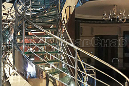 Ограждения для лестниц в Новосибирске. Готовые проекты ПерилаГлавСнаб - фото 19