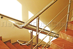 Ограждения из нержавеющей стали с тремя ригелями в Новосибирске. Готовые проекты ПерилаГлавСнаб - фото 15