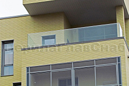 Стеклянные перила для балконов в Новосибирске. Готовые проекты ПерилаГлавСнаб - фото 31