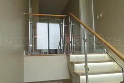 Перила и ограждения из нержавейки и дерева в Новосибирске. Готовые проекты ПерилаГлавСнаб - фото 13