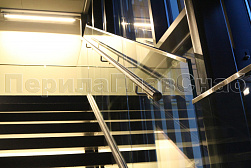 Стеклянные ограждения для торговых  и бизнес центров в Новосибирске. Готовые проекты ПерилаГлавСнаб - фото 22