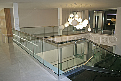 Стеклянные ограждения для торговых  и бизнес центров в Новосибирске. Готовые проекты ПерилаГлавСнаб - фото 17