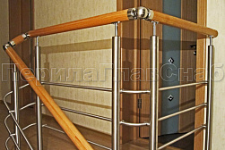 Ограждения из нержавеющей стали с тремя ригелями в Новосибирске. Готовые проекты ПерилаГлавСнаб - фото 11