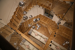 Стеклянные перила для винтовых лестниц в Новосибирске. Готовые проекты ПерилаГлавСнаб - фото 3