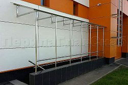 Козырьки и навесы на металлокаркасе в Новосибирске. Готовые проекты ПерилаГлавСнаб - фото 17