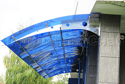 Консольные козырьки и навесы в Новосибирске. Готовые проекты ПерилаГлавСнаб - фото 3