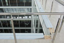 Ограждения и перила без ригелей из нержавеющей стали (без заполнения) в Новосибирске. Готовые проекты ПерилаГлавСнаб - фото 5