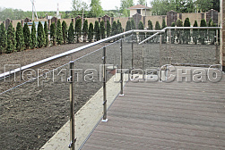 Перила и ограждения для террас в Новосибирске. Готовые проекты ПерилаГлавСнаб - фото 20