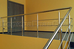 Ограждения из нержавеющей стали с тремя ригелями в Новосибирске. Готовые проекты ПерилаГлавСнаб - фото 17