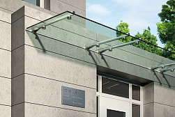 Консольные козырьки и навесы в Новосибирске. Готовые проекты ПерилаГлавСнаб - фото 8