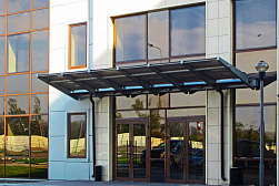 Консольные козырьки и навесы в Новосибирске. Готовые проекты ПерилаГлавСнаб - фото 11