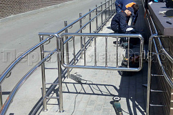 Поручни для инвалидов из нержавеющей стали в Новосибирске. Готовые проекты ПерилаГлавСнаб - фото 24