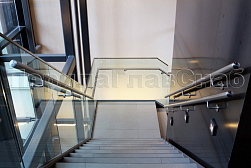 Стеклянные ограждения для торговых  и бизнес центров в Новосибирске. Готовые проекты ПерилаГлавСнаб - фото 19