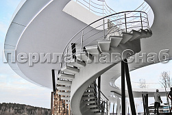 Перила для лестниц из металла в Новосибирске. Готовые проекты ПерилаГлавСнаб - фото 5