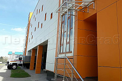 Козырьки и навесы на металлокаркасе в Новосибирске. Готовые проекты ПерилаГлавСнаб - фото 12