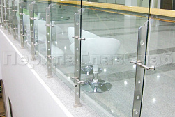 Стеклянные перила для атриумов в Новосибирске. Готовые проекты ПерилаГлавСнаб - фото 17