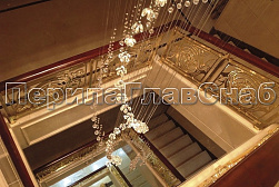 Латунные перила под золото в Новосибирске. Готовые проекты ПерилаГлавСнаб - фото 15