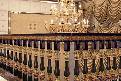 Латунные перила под золото в Новосибирске. Готовые проекты ПерилаГлавСнаб - фото 8