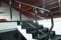 Перила и ограждения из нержавейки и дерева в Новосибирске. Готовые проекты ПерилаГлавСнаб - фото 25